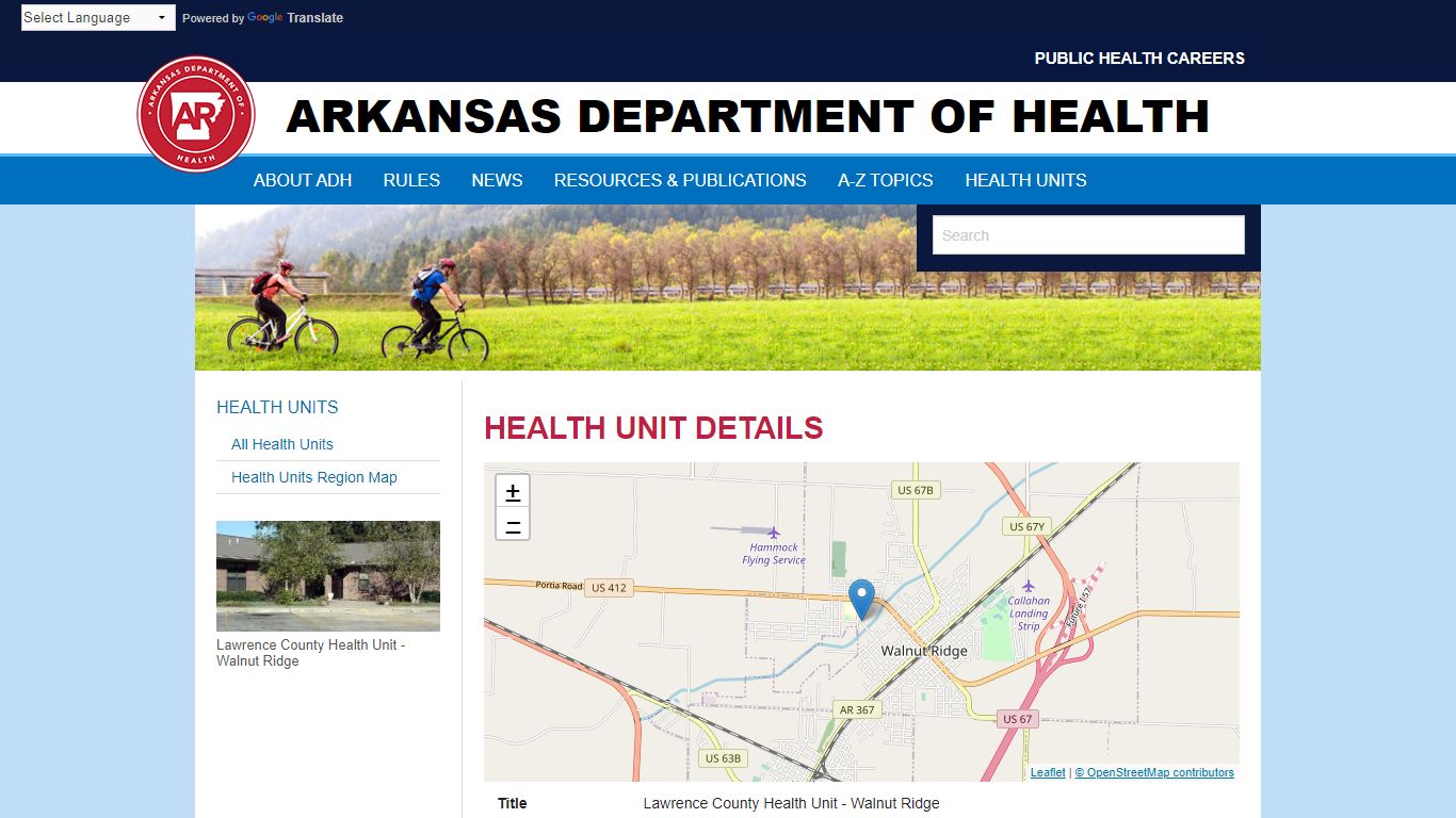 Lawrence County Health Unit - Arkansas Department of Health