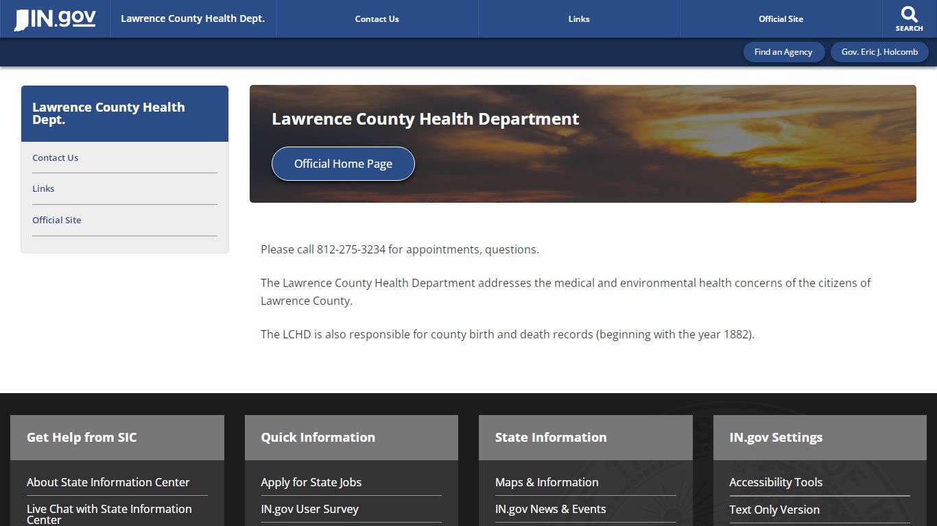 Lawrence County: Home