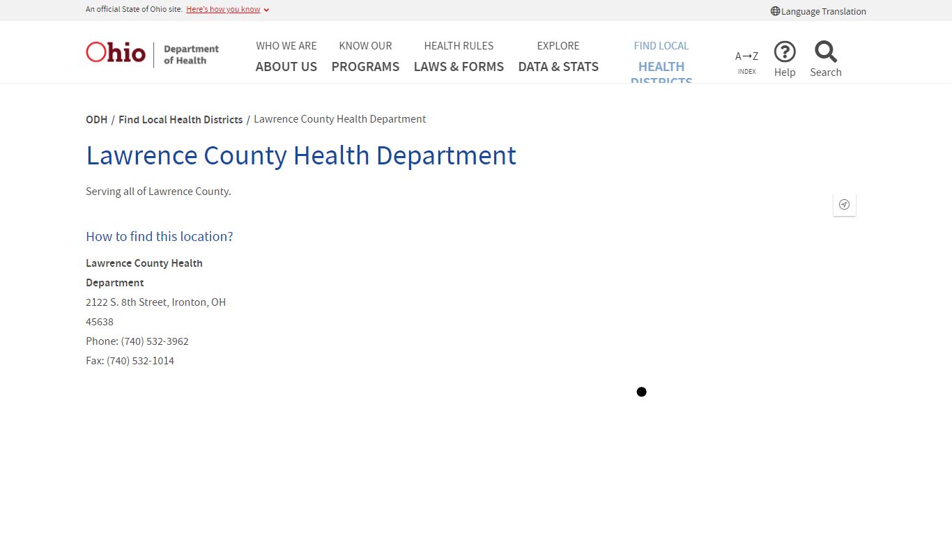 Lawrence County Health Department - Ohio